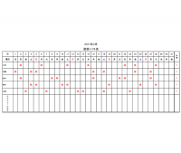 勤務シフト表のテンプレート
