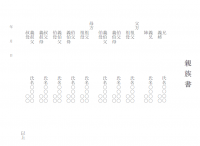 親族書のテンプレート書式02・Word