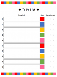 Todoリストのカテゴリ一覧 無料のビジネス書式テンプレート Part 2
