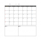 エクセルカレンダーのテンプレート書式03・Excel