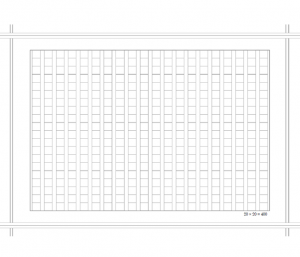 原稿用紙A4縦書き・20×20_400字のテンプレート書式・Word