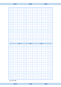 原稿用紙A4横書き・20×20_400字のテンプレート書式02・Word