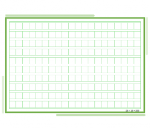 原稿用紙B5横書き・20×10_200字のテンプレート・Word