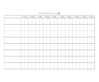 シンプルな1日のタイムスケジュール表のテンプレート書式・Word