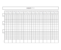 体重推移グラフのテンプレート書式・Word