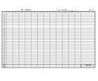 一年間の歩数記録表のテンプレート書式・Excel
