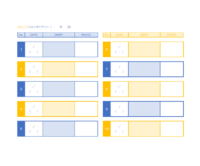 ひと言フォト日記（10カラム）のテンプレート書式・Word