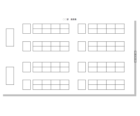 オフィス／会社の座席表のテンプレート書式・Excel
