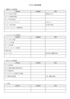 自家用自動車の日常点検表のテンプレート書式・Word