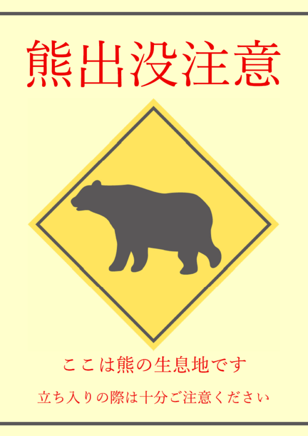 熊出没注意のテンプレート