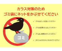 朝のゴミ出し時のカラス対策のテンプレート