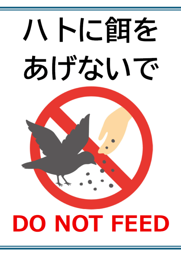 「ハトに餌をあげないで」のテンプレート