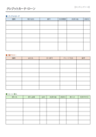 クレカや電子マネーなどのエンディングノートのテンプレート